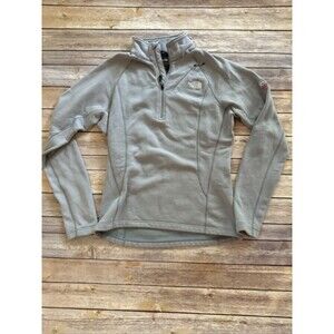 The North Face Sweater Women's Medium Gray 1/4 Zip Fleece Summit Series Pullover